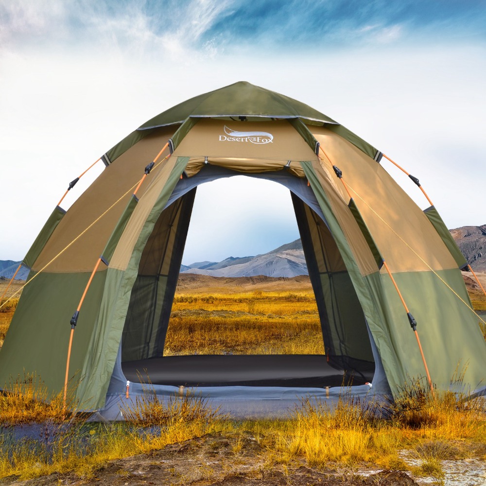 Gazebo Pop Up - Desert & Fox 3-4 Person โดมเต็นท์อัตโนมัติ,easy