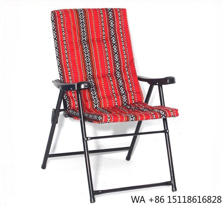 Outdoor Furniture Design - เก้าอี้สนามพับได้สำหรับตั้งแคมป์ ขายส่งจากโรงงาน ผลิตจากเหล็ก พกพาสะดวก ปรับแต่งสีและดีไซน์ได้ เหมาะสำหรับโรงแรมและคลังสินค้า