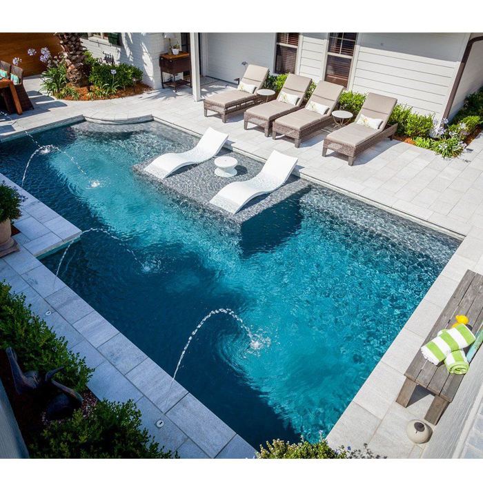 Outdoor Furniture For Pool - เฟอร์นิเจอร์กลางแจ้งสำหรับโรงแรม เก้าอี้อาบแดดริมสระว่ายน้ำ เก้าอี้พักผ่อน เตียงอาบแดดชายหาด เก้าอี้อาบแดดไฟเบอร์กลาส