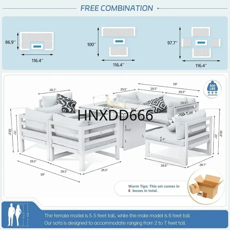 ชุดเฟอร์นิเจอร์อลูมิเนียมสำหรั - Outdoor Furniture Set With Fire Pit บทวิจารณ์และราคา