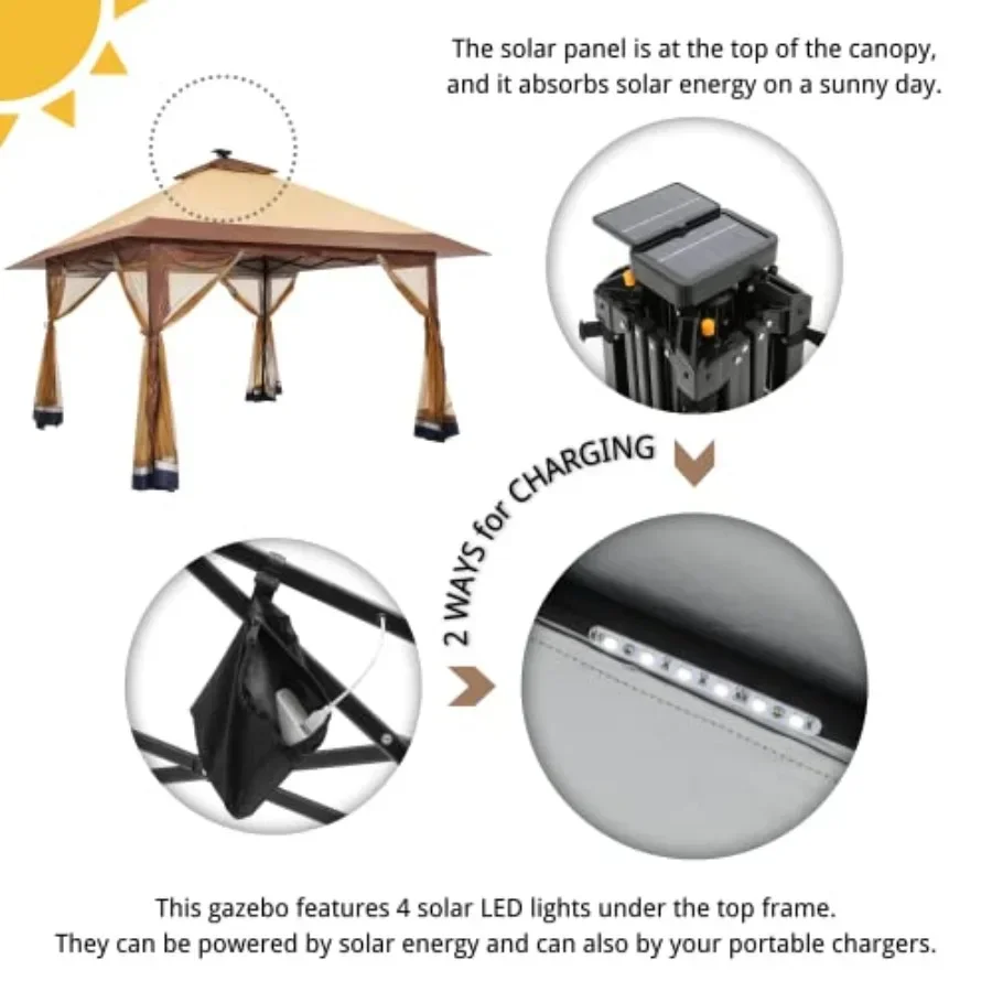เต็นท์ซันไทม์ป๊อปอัพเกซิโบโพลี - Gazebo Pop Up บทวิจารณ์และราคา