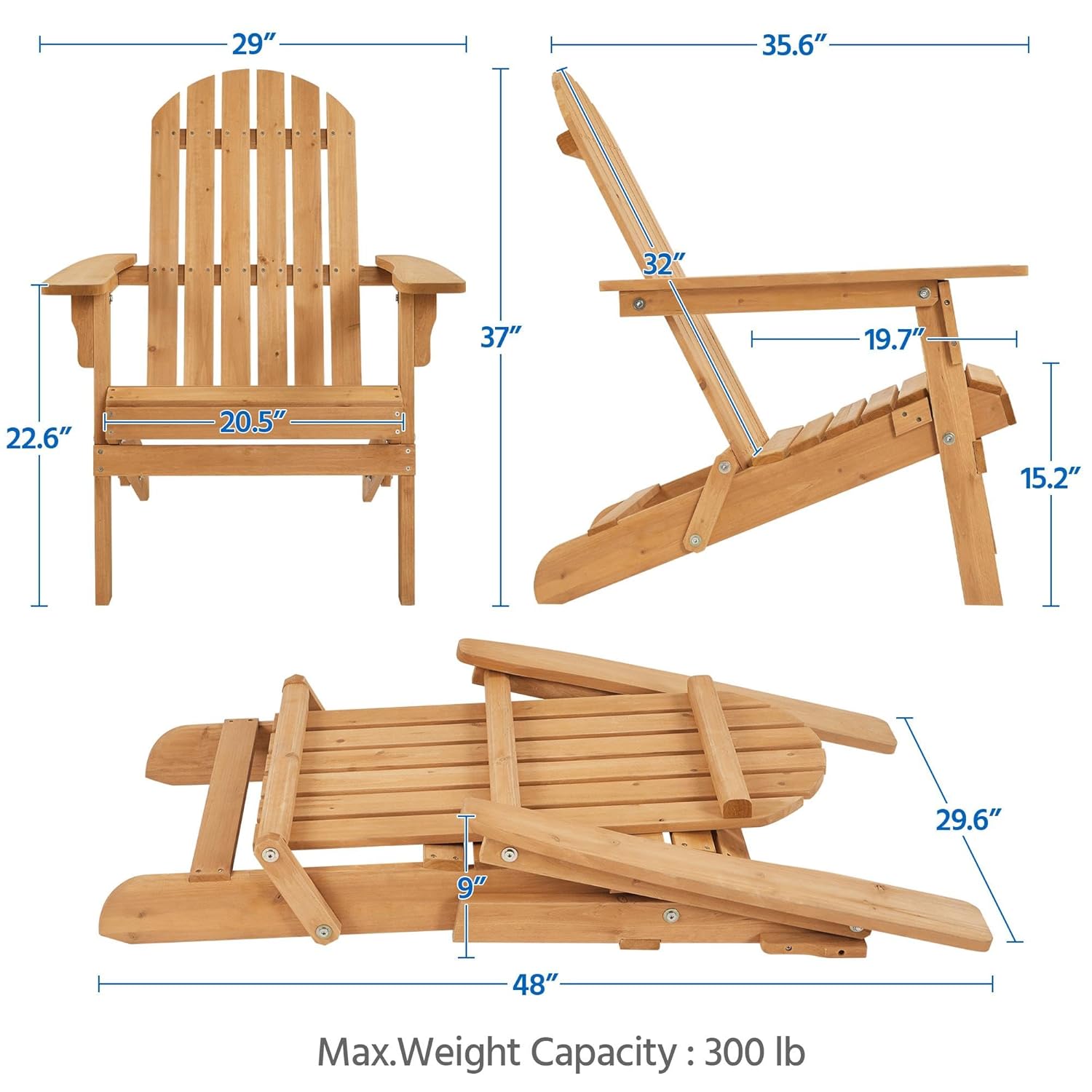 ชุดเก้าอี้ Adirondack พับได้ 2 - Outdoor Furniture Set With Fire Pit บทวิจารณ์และราคา