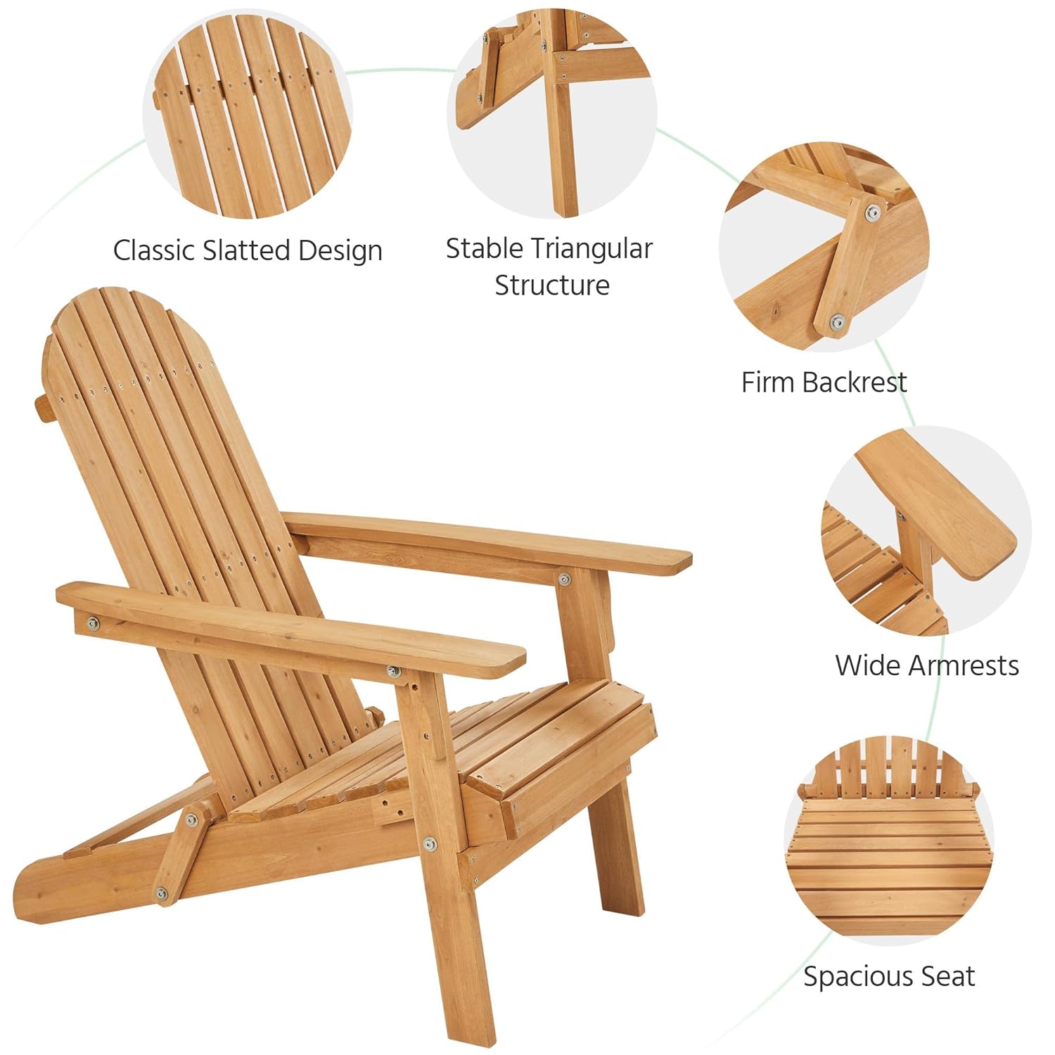 ชุดเก้าอี้ Adirondack พับได้ 2 - Outdoor Furniture Set With Fire Pit บทวิจารณ์และราคา