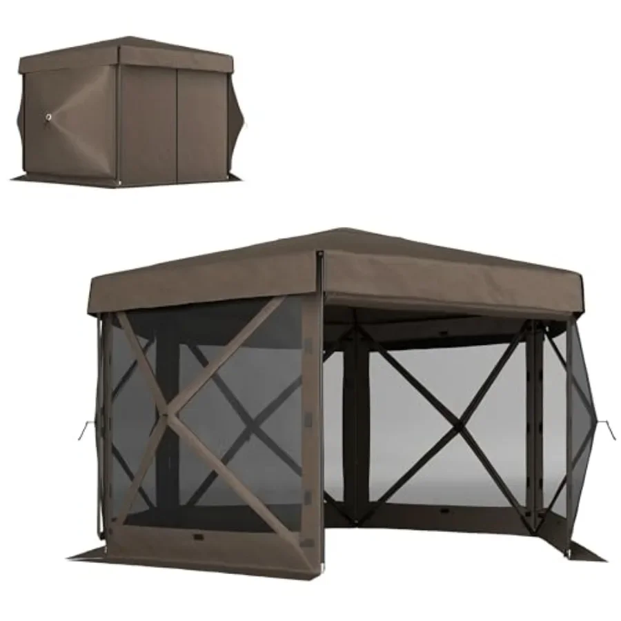 เต็นท์ศาลาทรงหกเหลี่ยมขนาด 12' - Gazebo Pop Up บทวิจารณ์และราคา