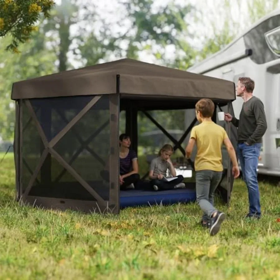เต็นท์ศาลาทรงหกเหลี่ยมขนาด 12' - Gazebo Pop Up บทวิจารณ์และราคา