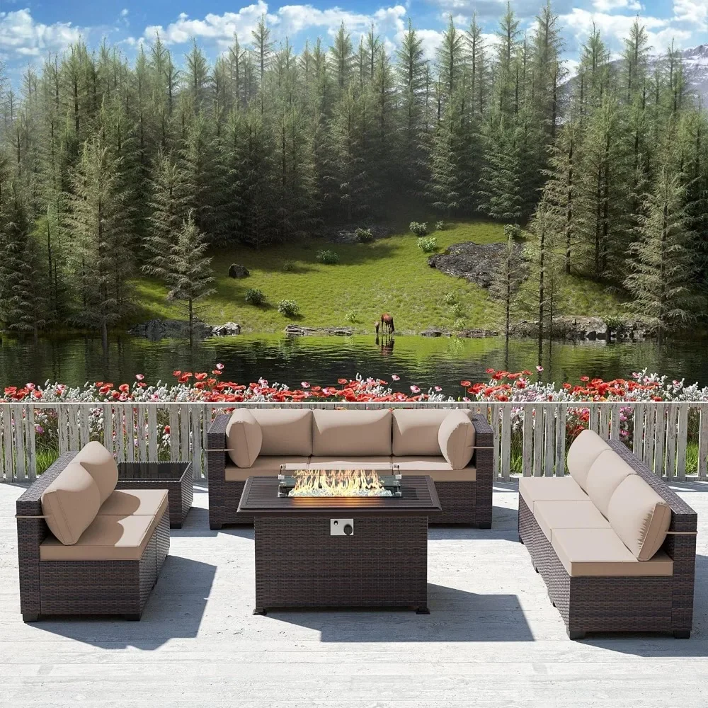 -ชุดเฟอร์นิเจอร์ลานพร้อมโต๊ะหล - Outdoor Furniture Set With Fire Pit บทวิจารณ์และราคา