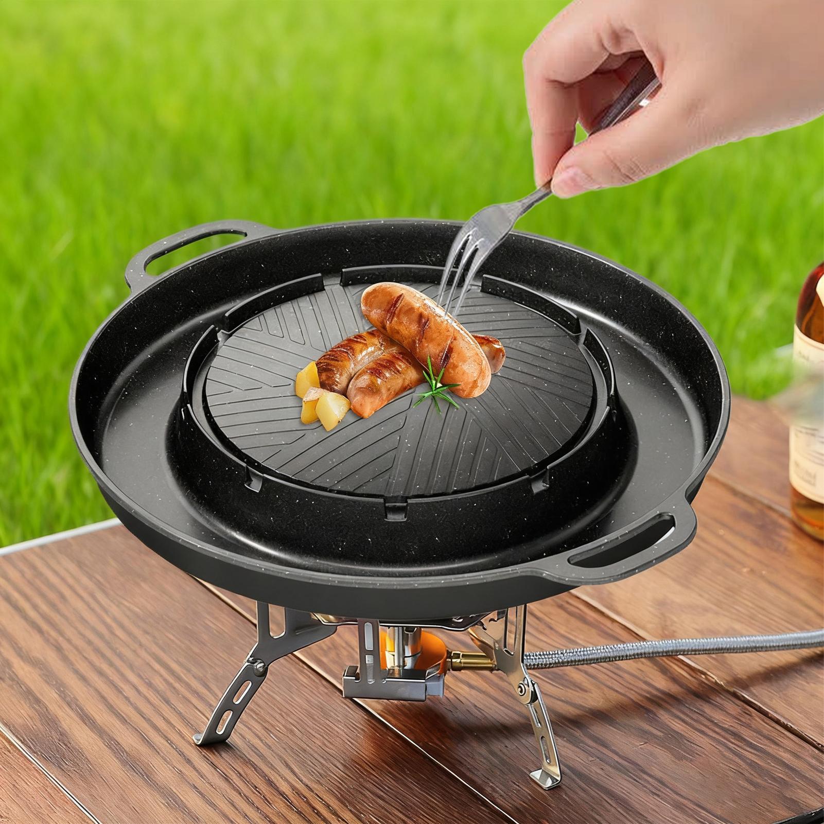 เตาย่างและกระทะร้อน 2-in-1 สำห - Outdoor Furniture Australia บทวิจารณ์และราคา