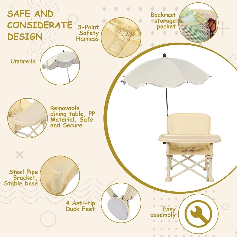 เก้าอี้ชายหาดสำหรับเด็กพร้อมร่ - Outdoor Furniture Australia บทวิจารณ์และราคา