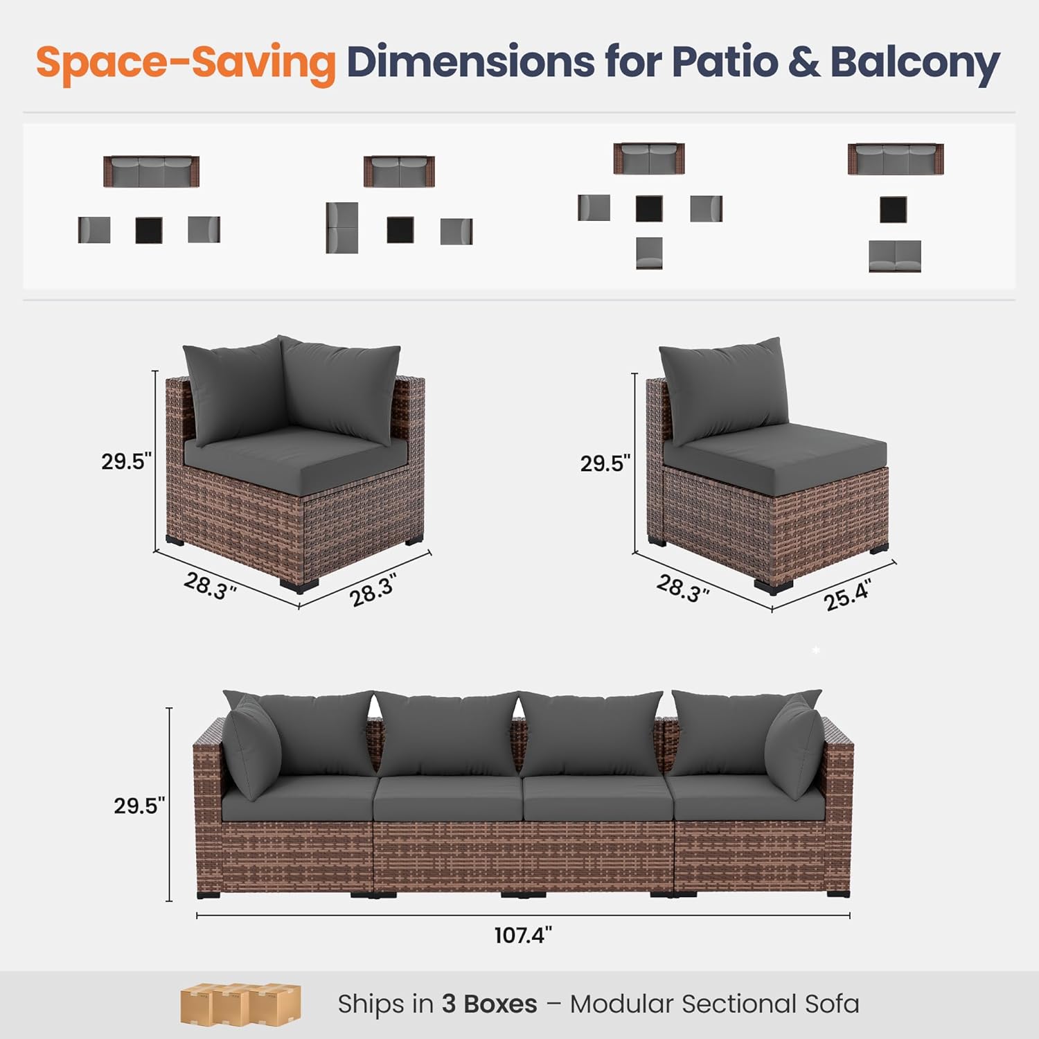 ชุดโซฟาแบบแยกส่วน 5 ชิ้น สำหรั - Outdoor Furniture Set With Fire Pit บทวิจารณ์และราคา