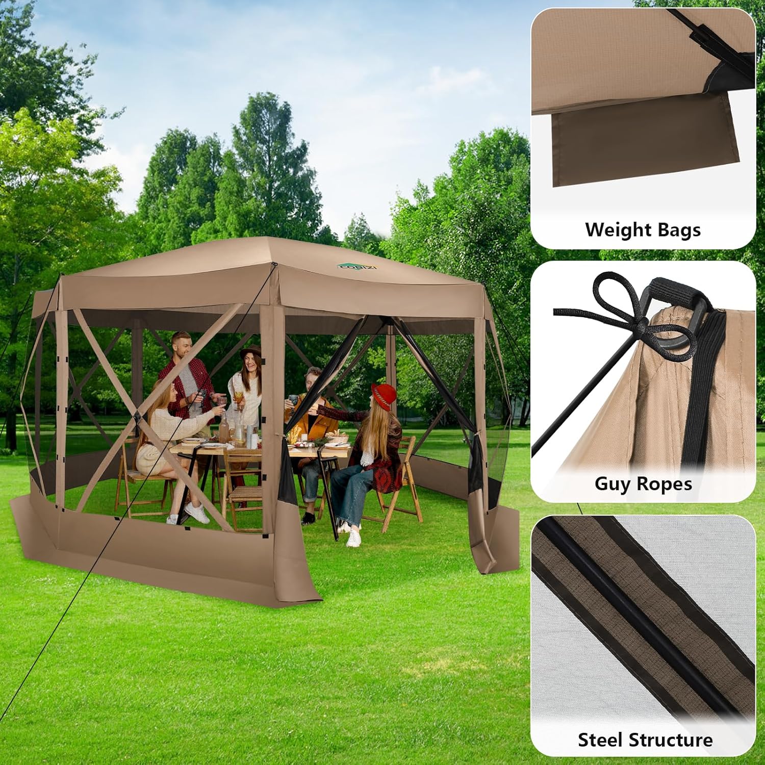 เต็นท์กันยุงแบบป๊อปอัพ ขนาด 15 - Gazebo Pop Up บทวิจารณ์และราคา