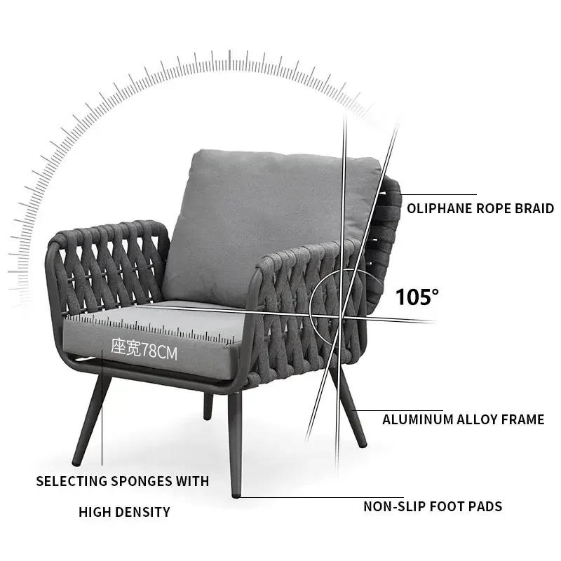 -สไตล์โมเดิร์นอลูมิเนียมสีเทาส - Outdoor Furniture From China บทวิจารณ์และราคา