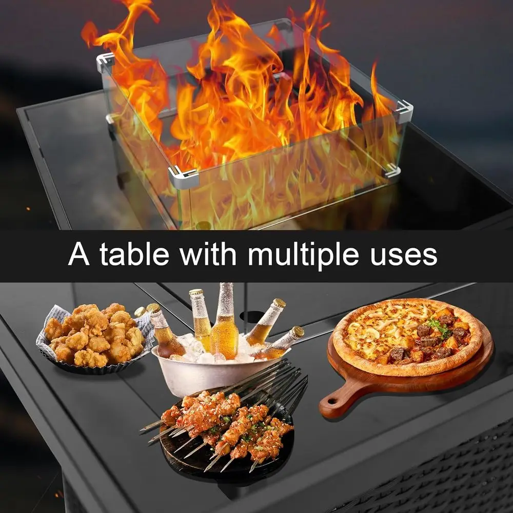ชุดเฟอร์นิเจอร์หวายสำหรับลานกล - Outdoor Furniture Set With Fire Pit บทวิจารณ์และราคา