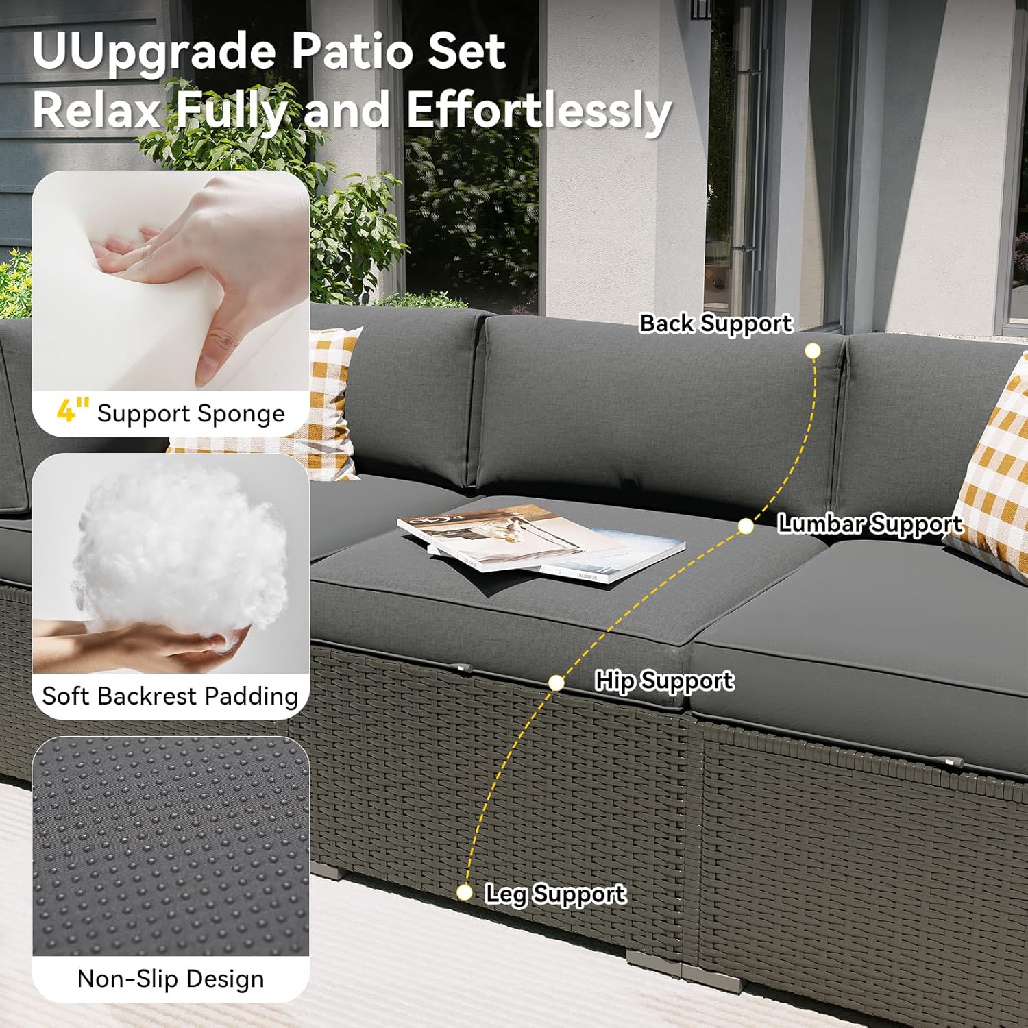 ชุดเฟอร์นิเจอร์ลานบ้านพร้อมโต๊ - Outdoor Furniture Set With Fire Pit บทวิจารณ์และราคา
