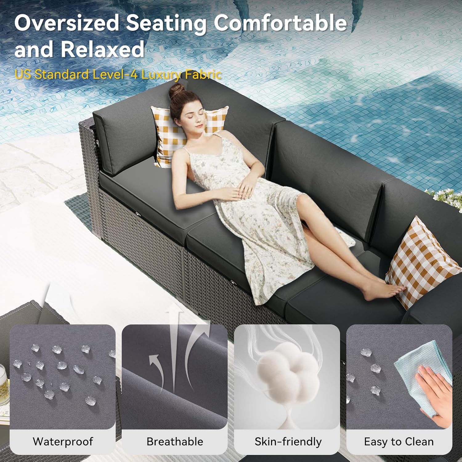 ชุดเฟอร์นิเจอร์ลานบ้านพร้อมโต๊ - Outdoor Furniture Set With Fire Pit บทวิจารณ์และราคา