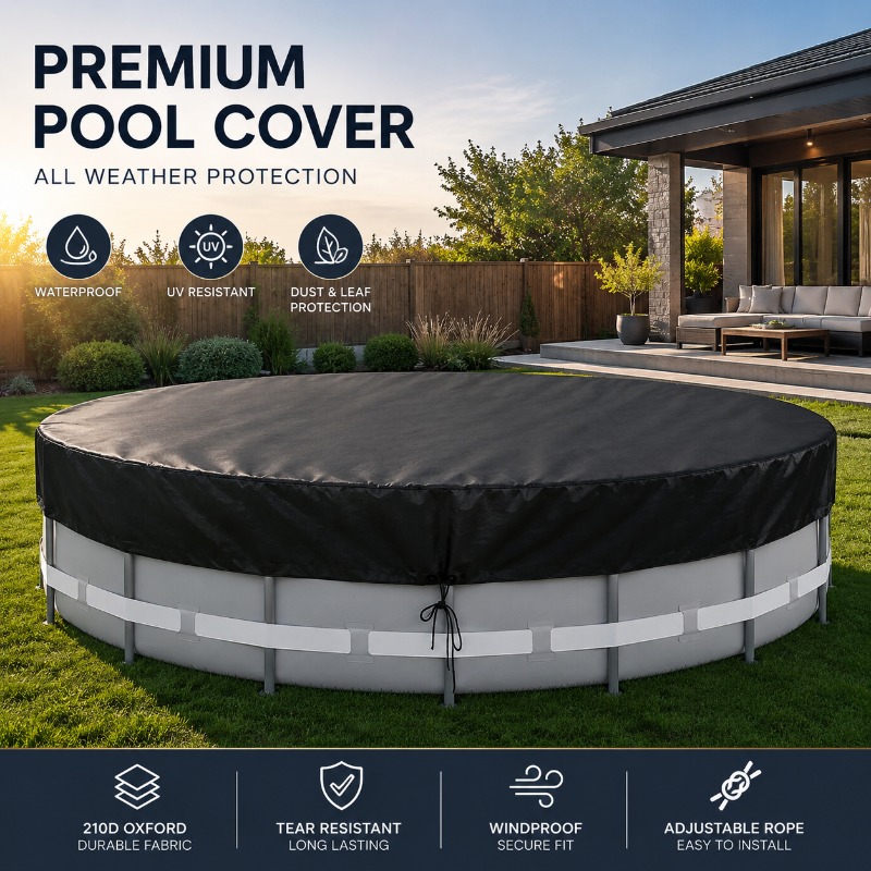 ผ้าคลุมสระว่ายน้ำแบบวงกลม Oxfo - Outdoor Furniture For Pool บทวิจารณ์และราคา