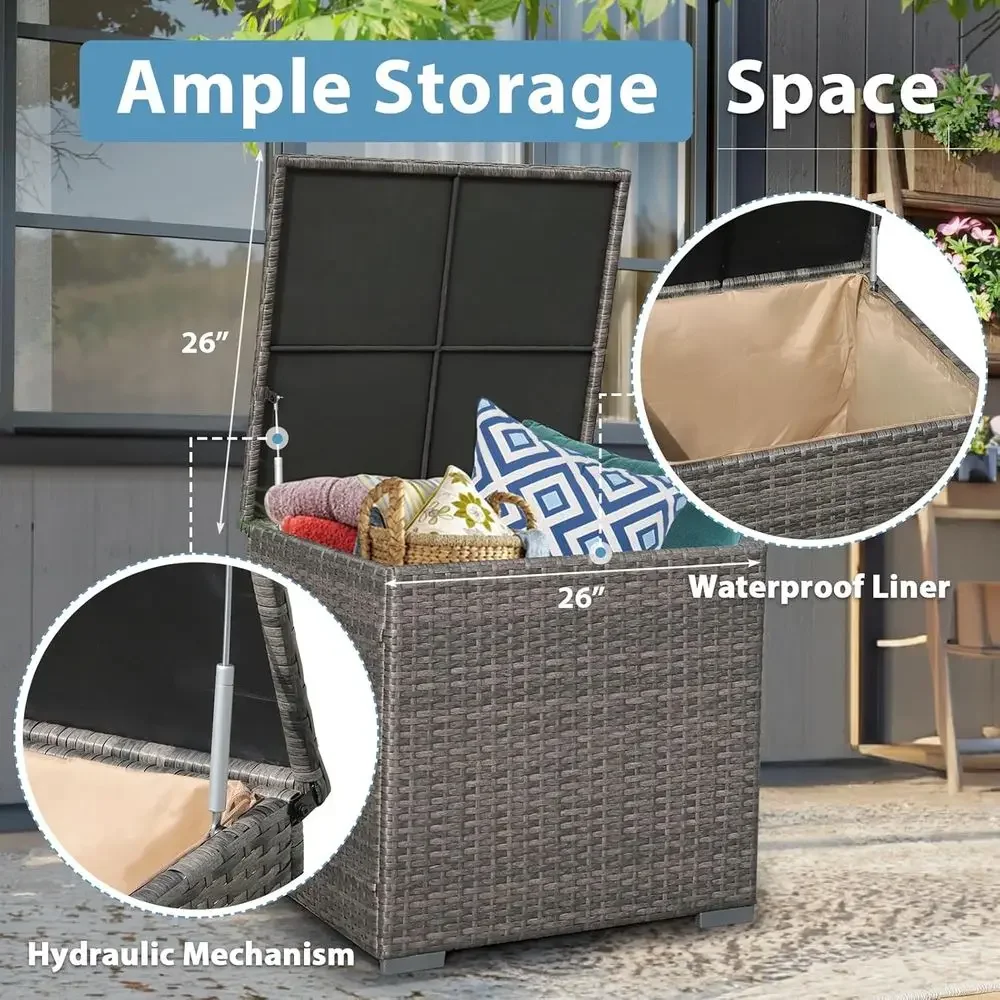 ชุดเฟอร์นิเจอร์ลานบ้าน 8 ชิ้น  - Outdoor Furniture Set With Fire Pit บทวิจารณ์และราคา