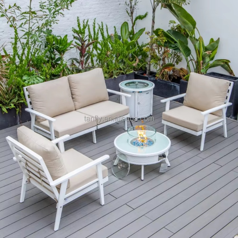 ชุดเฟอร์นิเจอร์กลางแจ้งสำหรับโ - Outdoor Furniture Set With Fire Pit บทวิจารณ์และราคา
