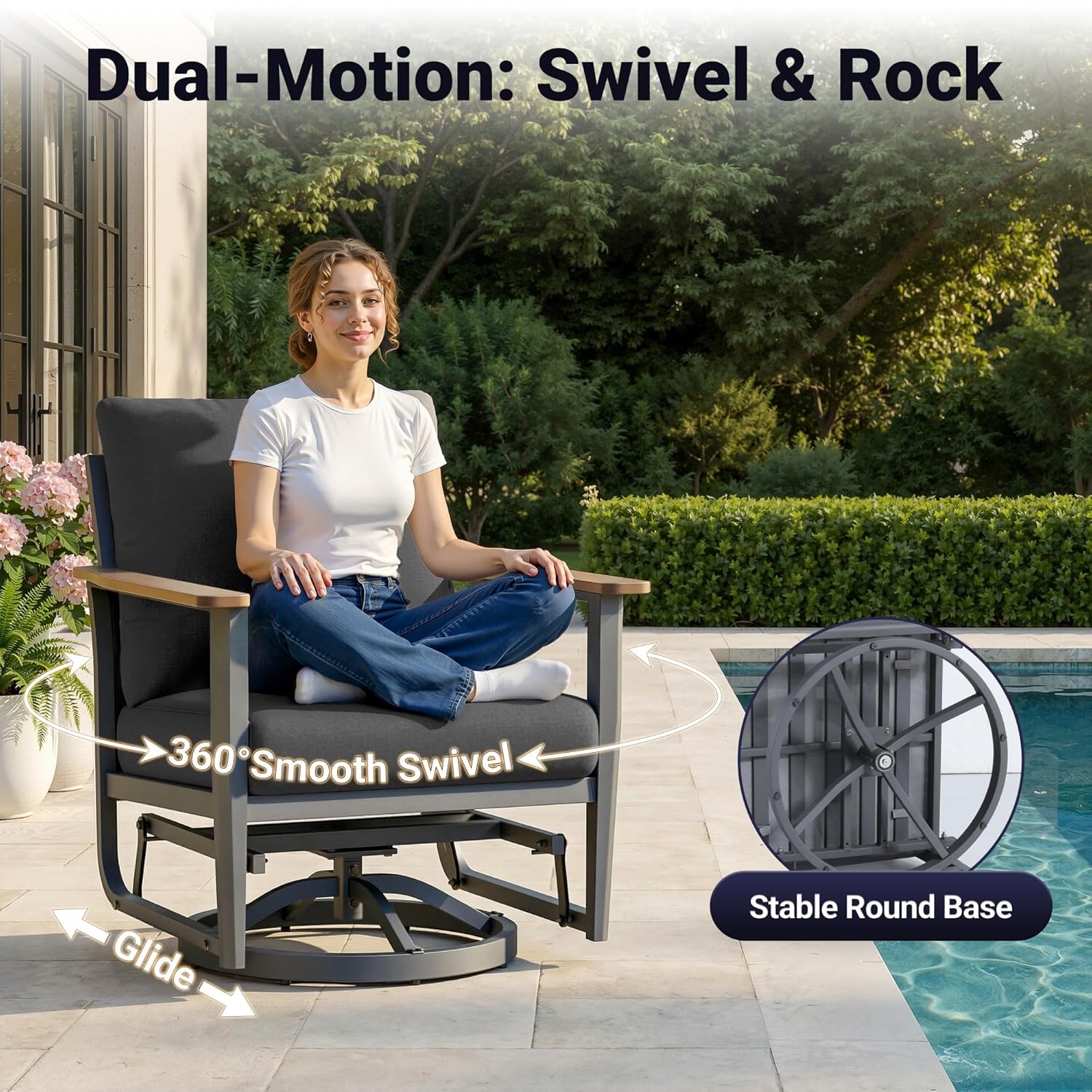 ชุดเฟอร์นิเจอร์อลูมิเนียมสำหรั - Outdoor Furniture Set With Fire Pit บทวิจารณ์และราคา