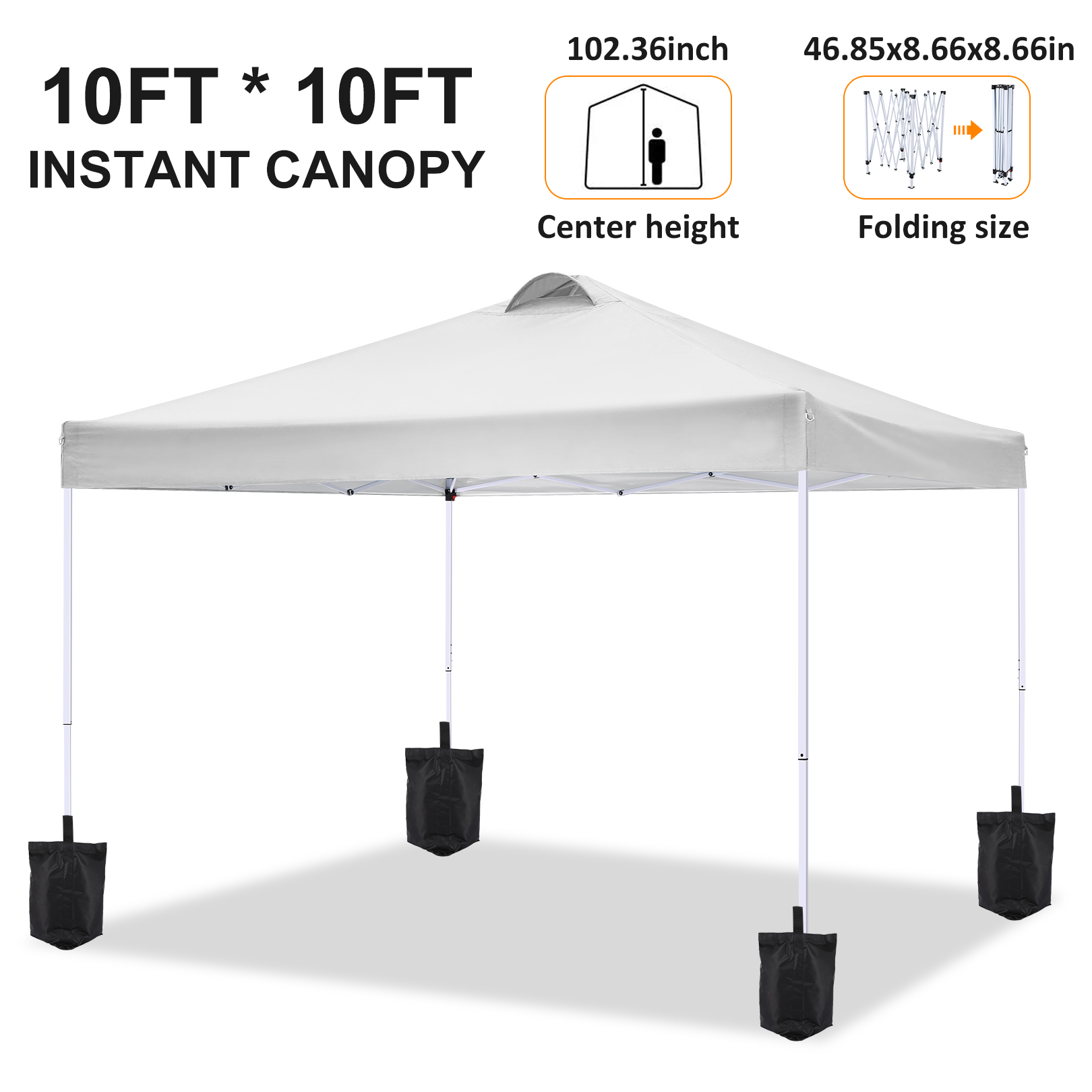 เต็นท์กันสาดแบบพับได้ขนาด 10x1 - Gazebo Pop Up บทวิจารณ์และราคา