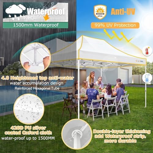 เต็นท์กันสาดแบบพับได้ขนาด 10x1 - Gazebo Pop Up บทวิจารณ์และราคา