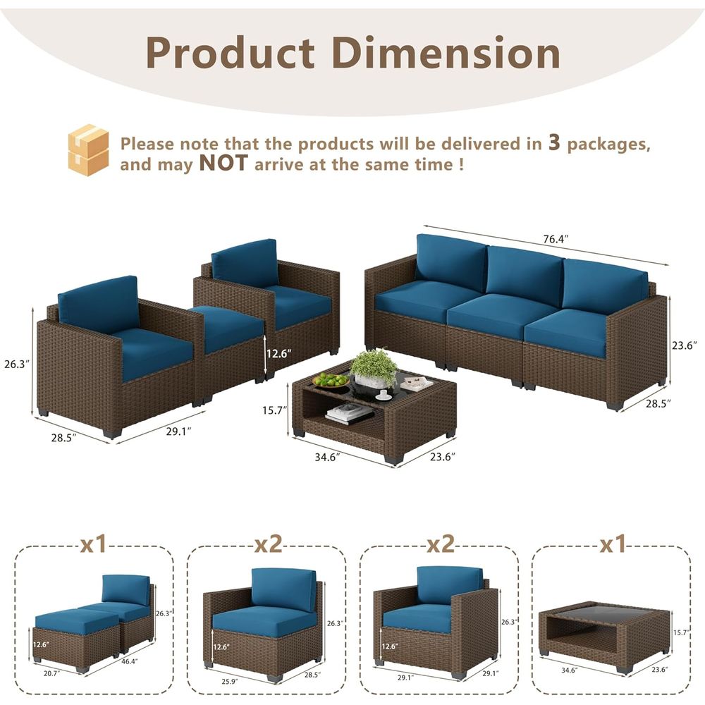 ชุดเฟอร์นิเจอร์ลานกลางแจ้ง 7 ช - Outdoor Furniture Table And Chairs บทวิจารณ์และราคา