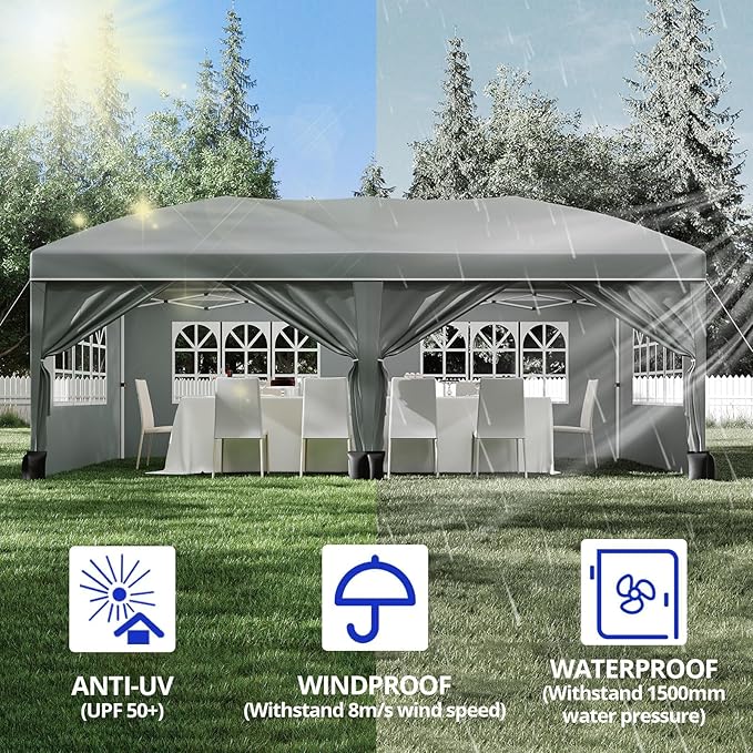 เต็นท์พับได้ขนาด 10*10 ฟุต แบบ - Gazebo Pop Up บทวิจารณ์และราคา