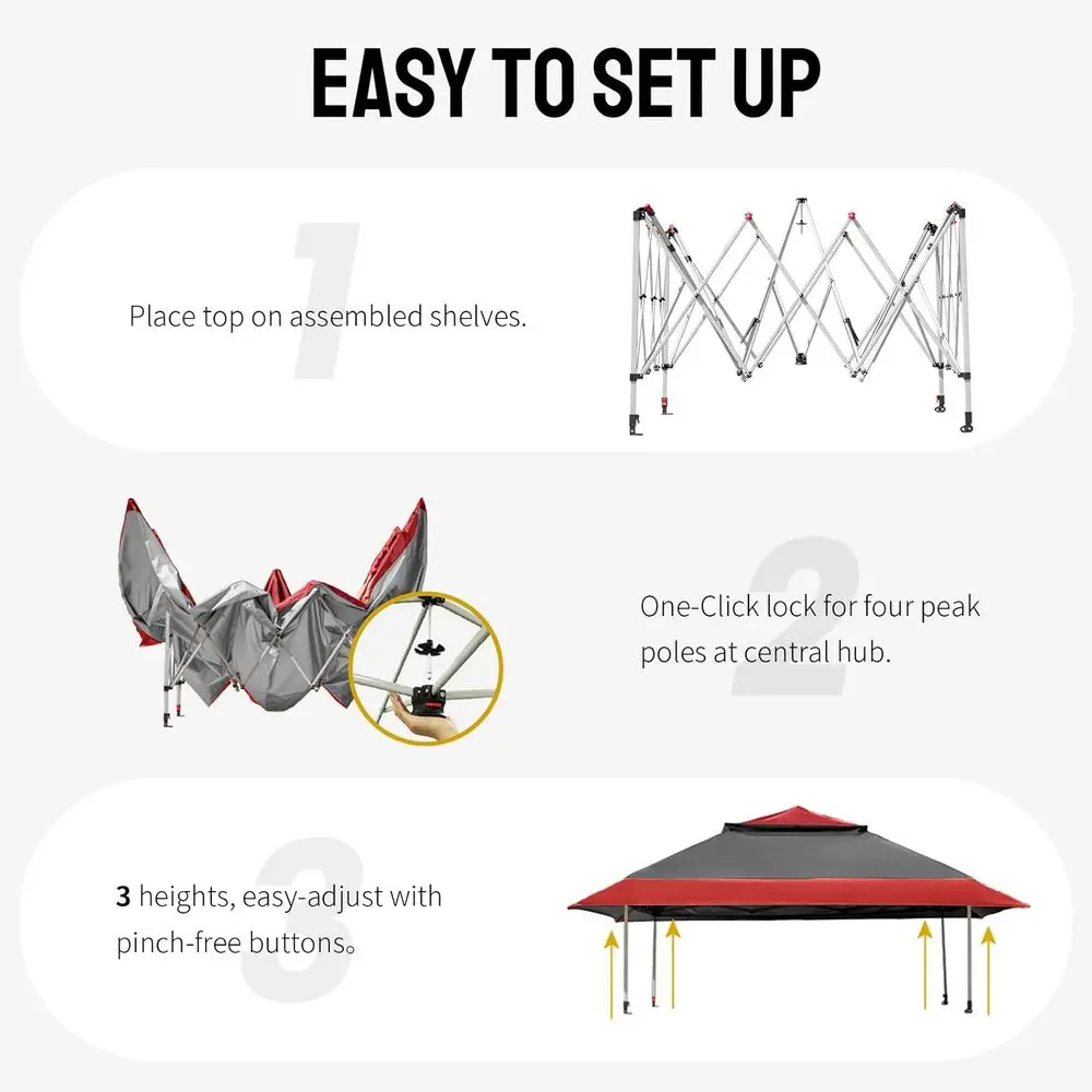ศาลาพักผ่อนแบบป๊อปอัพขนาด 13x1 - Gazebo Pop Up บทวิจารณ์และราคา