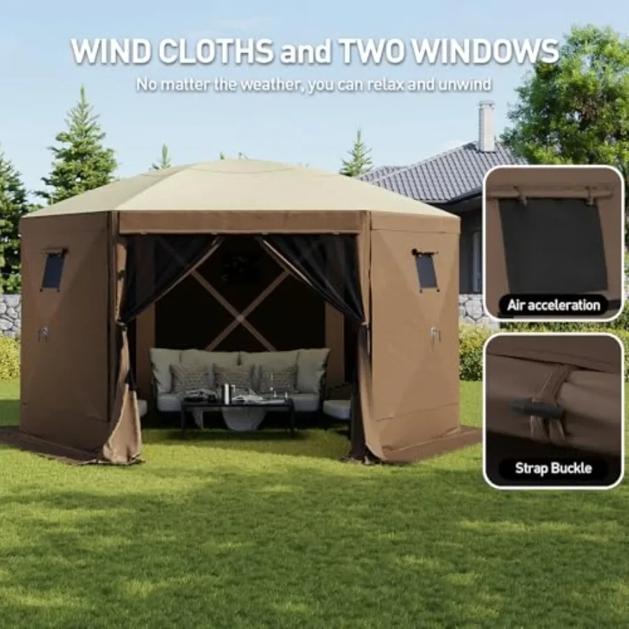 เต็นท์ป๊อปอัพ 6 ด้าน เต็นท์ทรง - Gazebo Pop Up บทวิจารณ์และราคา