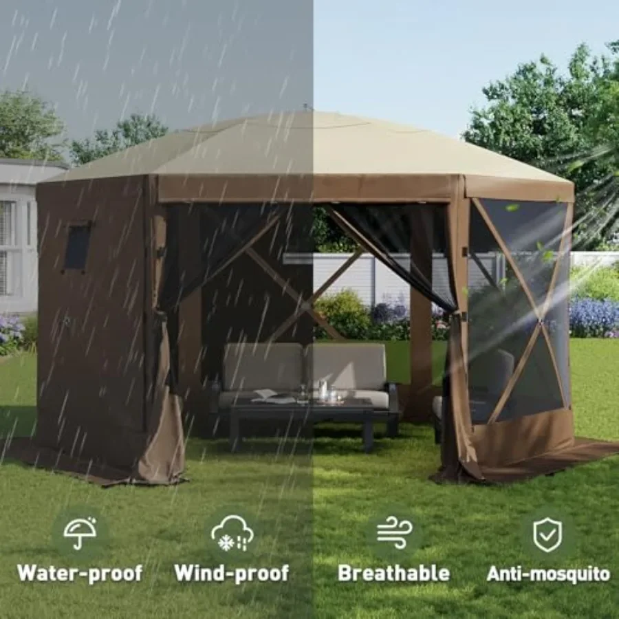 เต็นท์ป๊อปอัพ 6 ด้าน เต็นท์ทรง - Gazebo Pop Up บทวิจารณ์และราคา