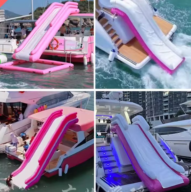 สไลเดอร์น้ำเป่าลมพร้อมหลังคาผ้ - Outdoor Furniture Table And Chairs บทวิจารณ์และราคา