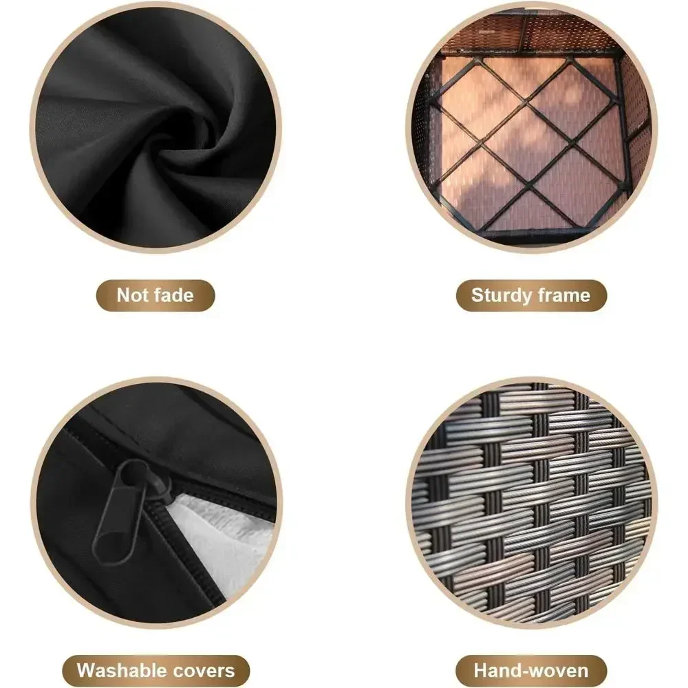 ชุดเฟอร์นิเจอร์ลานกลางแจ้ง 7 ช - Outdoor Furniture Set With Fire Pit บทวิจารณ์และราคา