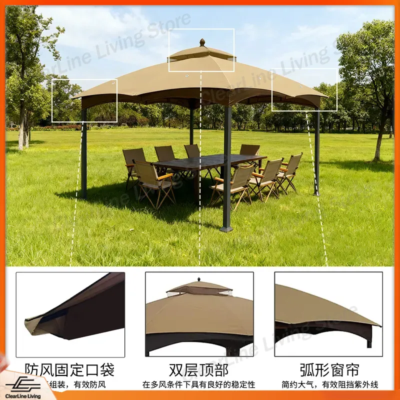 เต็นท์กันสาดสำหรับตั้งแคมป์กลา - Gazebo Pop Up บทวิจารณ์และราคา