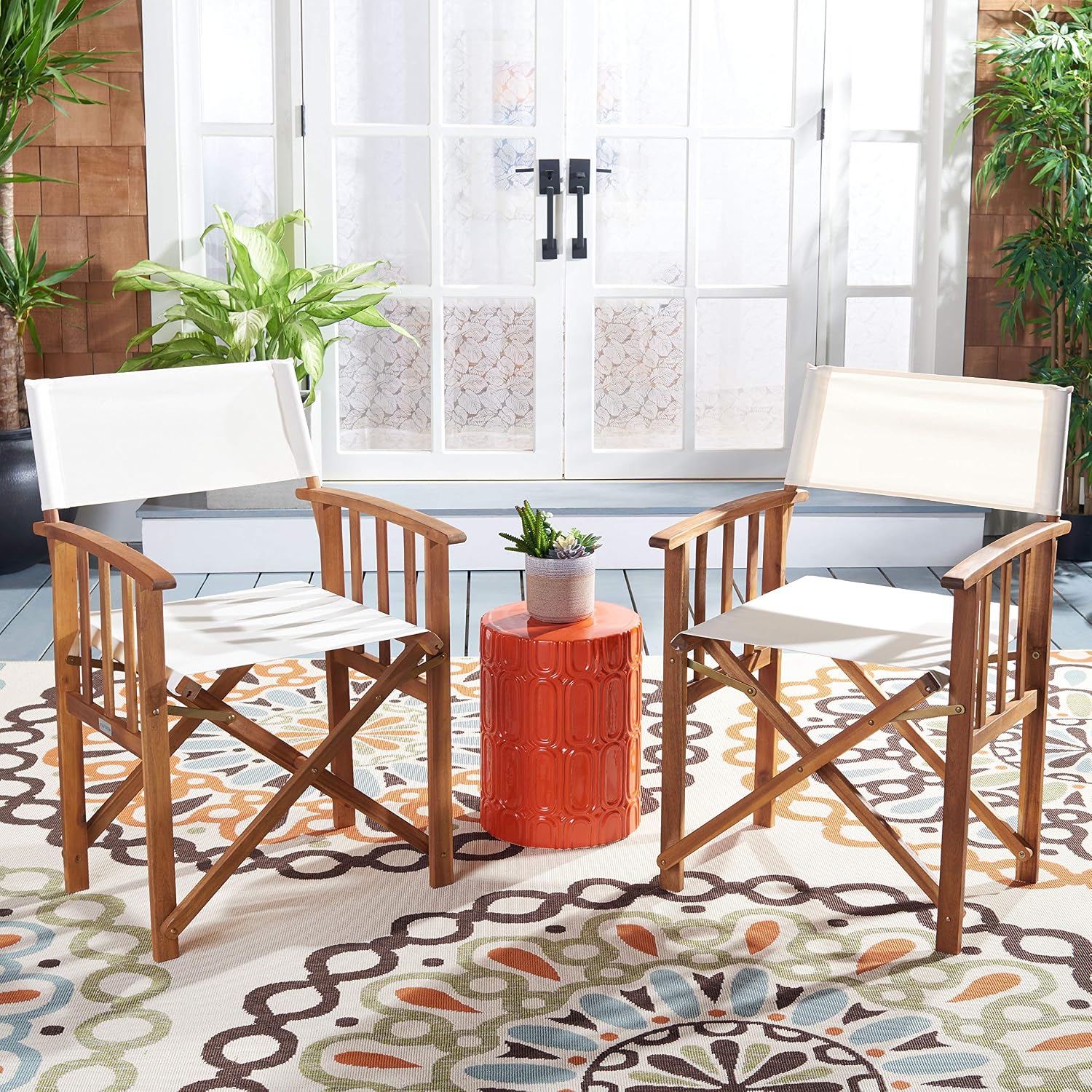 เก้าอี้ผู้กำกับแบบพับได้ทรงสูง - Outdoor Furniture Table And Chairs บทวิจารณ์และราคา