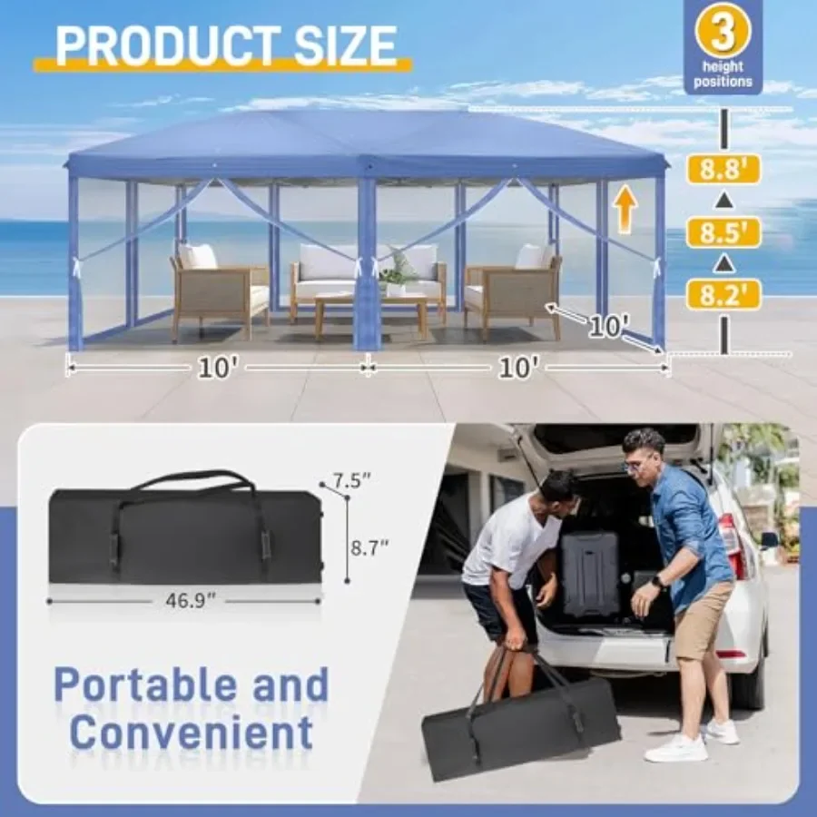 เต็นท์ป๊อปอัพขนาด 10x20 พร้อมผ - Gazebo Pop Up บทวิจารณ์และราคา