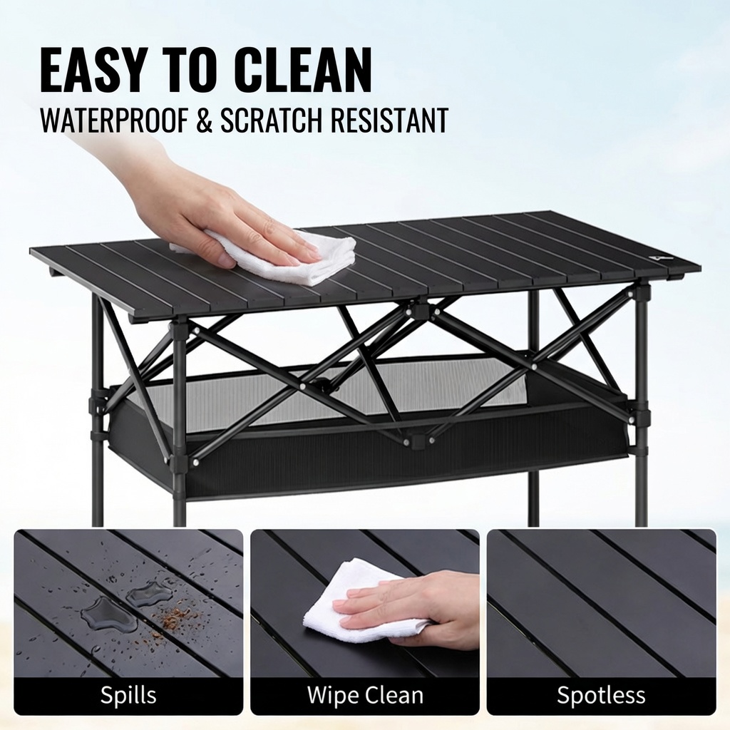 โต๊ะพับได้แบบพกพาสำหรับใช้งานก - Outdoor Furniture Australia บทวิจารณ์และราคา