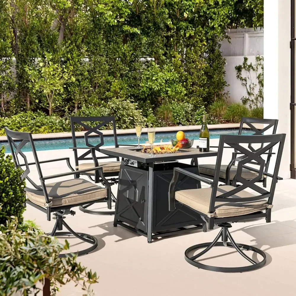 ชุดเฟอร์นิเจอร์ลานกลางแจ้ง 5 ช - Outdoor Furniture Set With Fire Pit บทวิจารณ์และราคา