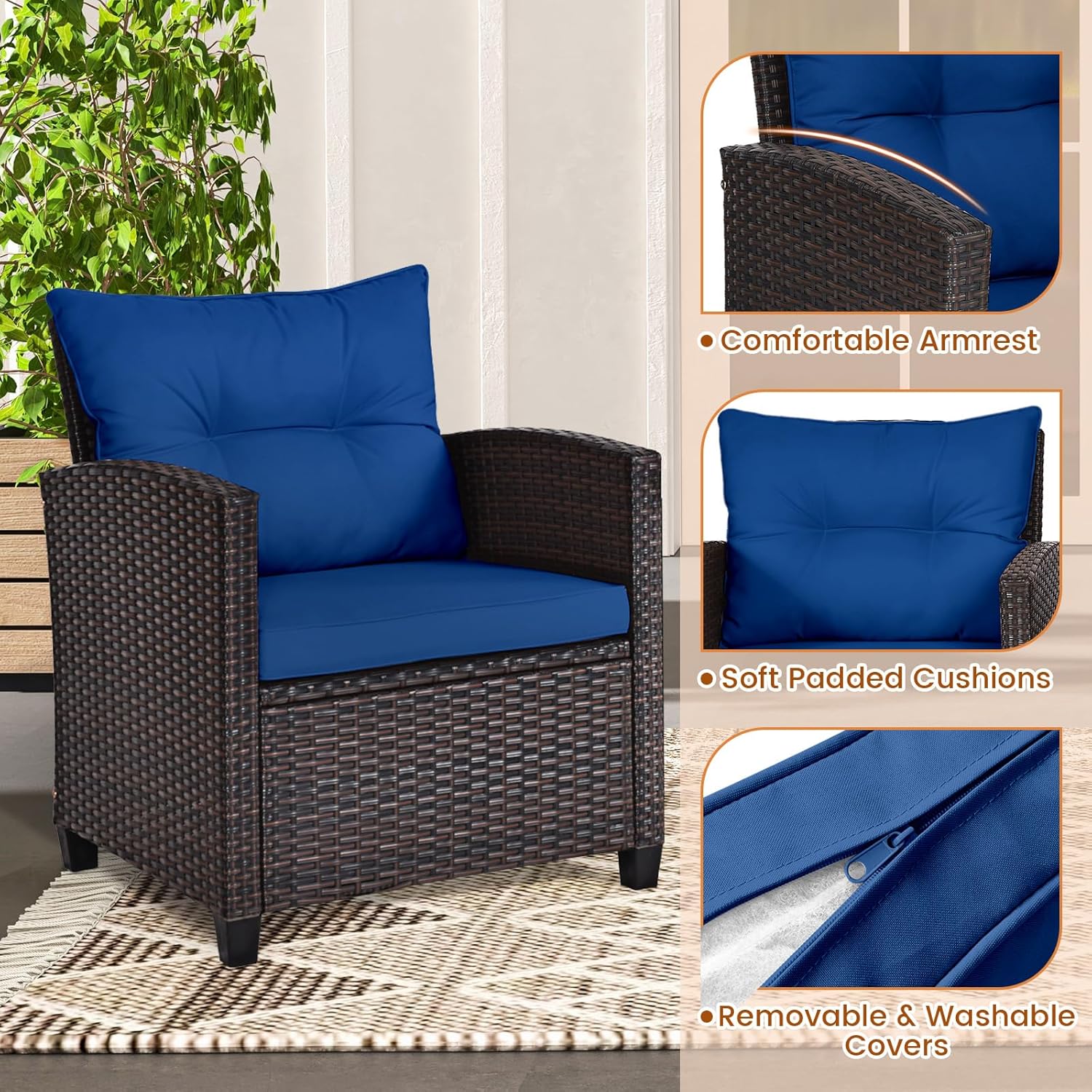 ชุดบิสโทรกลางแจ้ง 3 ชิ้น ทำจาก - Outdoor Furniture Table And Chairs บทวิจารณ์และราคา