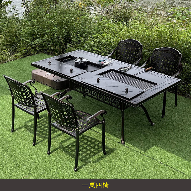 ระเบียงสวน ลานบ้าน วิลล่าพักผ่ - Outdoor Furniture Table And Chairs บทวิจารณ์และราคา